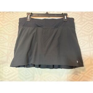 Lululemon Pace Rival Mid-Rise Pleated Black Tennis‎ Golf Athletic Skort